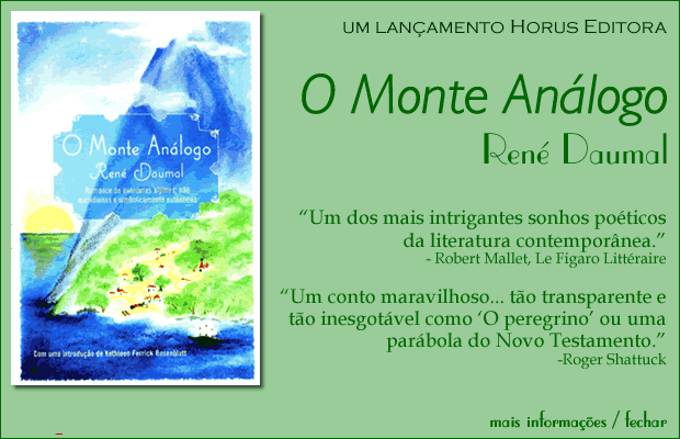 O Monte An&aacute;logo - Ren&eacute; Daumal - horus editora